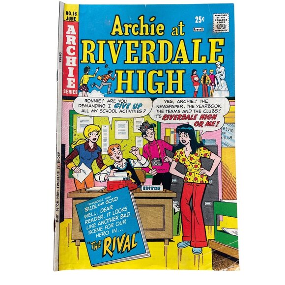 Archie Series Archie At Riverdale High #16 June 1974 Comic Book Bagged Boarded - Picture 1 of 6